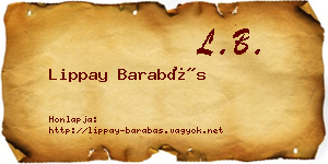 Lippay Barabás névjegykártya